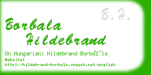 borbala hildebrand business card